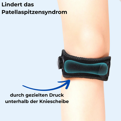 PatellaGuard Patellaband gegen Jumpers Knee mit Drehverschluss-System