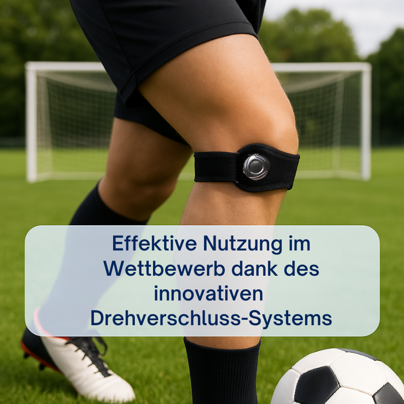 PatellaGuard Patellaband gegen Jumpers Knee mit Drehverschluss-System