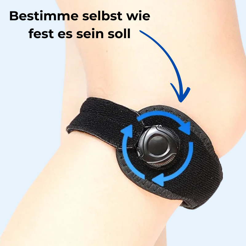 PatellaGuard Patellaband gegen Jumpers Knee mit Drehverschluss-System