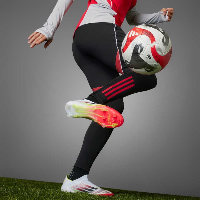 F50 Elite Laceless FG Fußballschuh Weiß/Orange