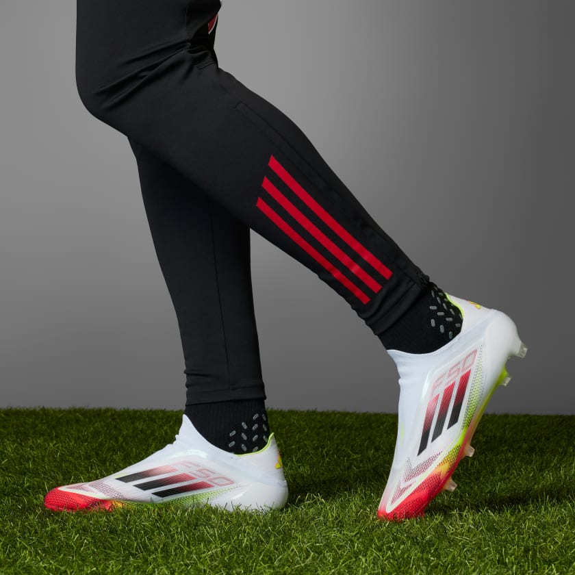 F50 Elite Laceless FG Fußballschuh Weiß/Orange