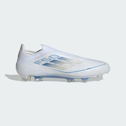 F50 Elite Laceless FG Fußballschuh Weiß/blau