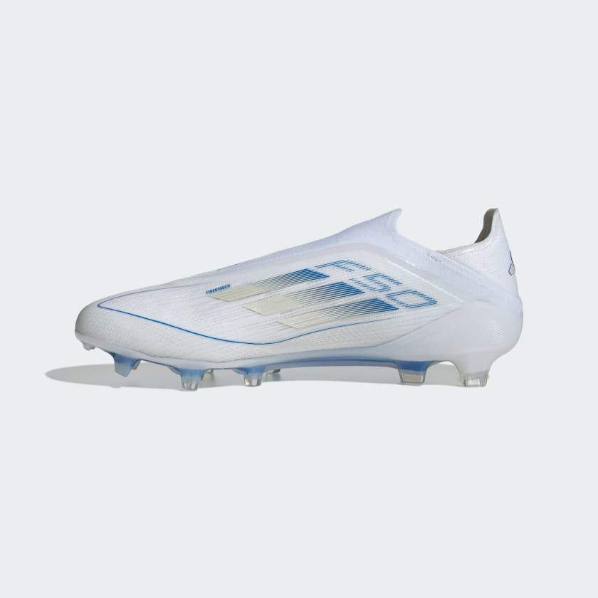 F50 Elite Laceless FG Fußballschuh Weiß/blau
