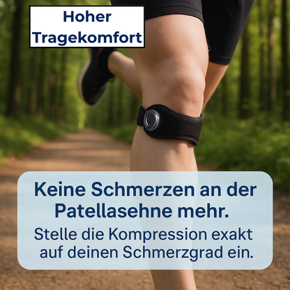 PatellaGuard Patellaband gegen Jumpers Knee mit Drehverschluss-System