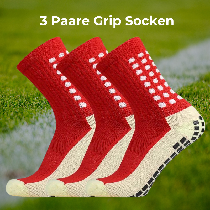 3 Paare Grip Socken Sport - rutschfest