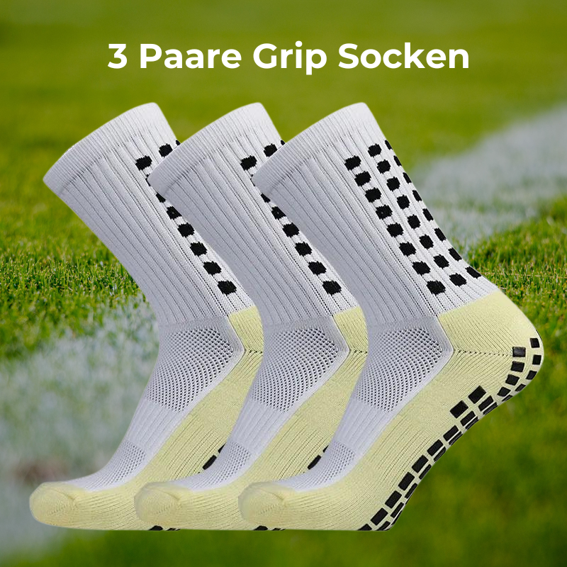 3 Paare Grip Socken Sport - rutschfest